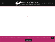 Tablet Screenshot of miniartfest.com
